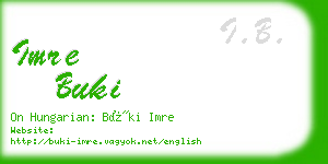 imre buki business card